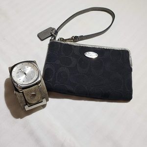 Coach Black Coin Purse Like New
